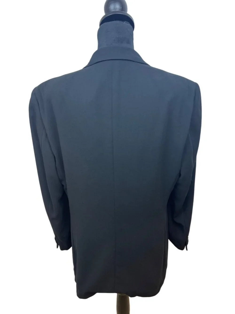 Vtg Giorgio Armani Size 38R (IT 48 / EU 48) Black Wool Blazer Sports Coat